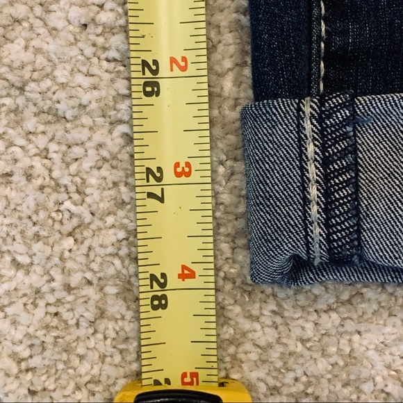 Project‎ Indigo Dark Wash Straight Cuffed Cropped Jeans 9 - Picture 15 of 16